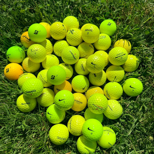 Gule golfbolde Mix