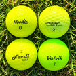 Gule golfbolde Mix