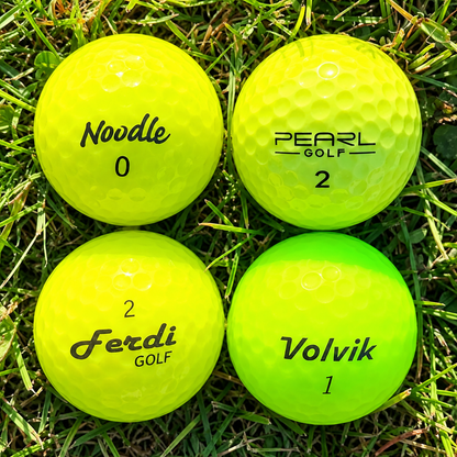 Gule golfbolde Mix