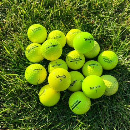 Gule golfbolde Mix