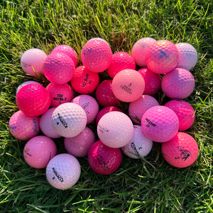 Lyserøde golfbolde Mix