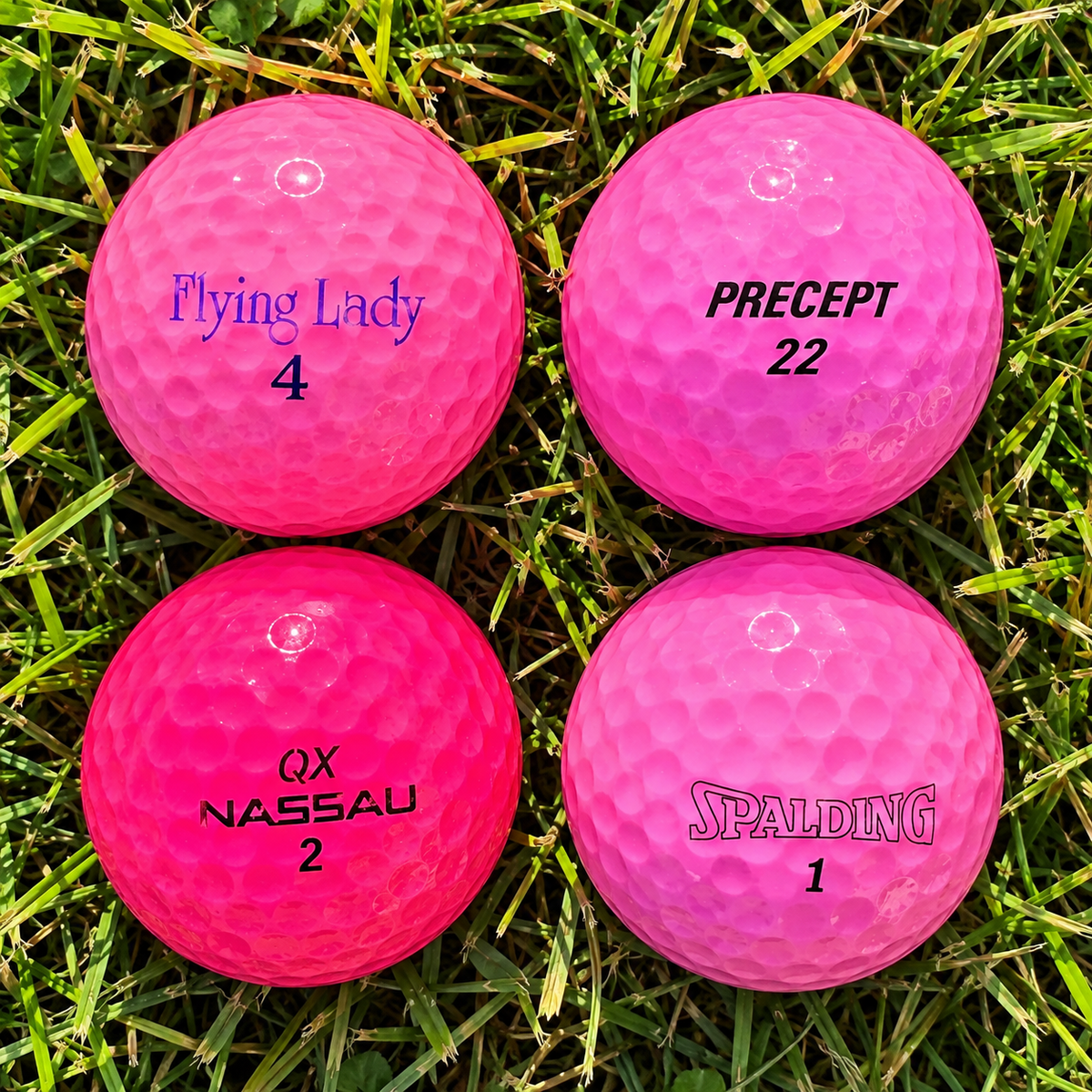 Lyserøde golfbolde Mix