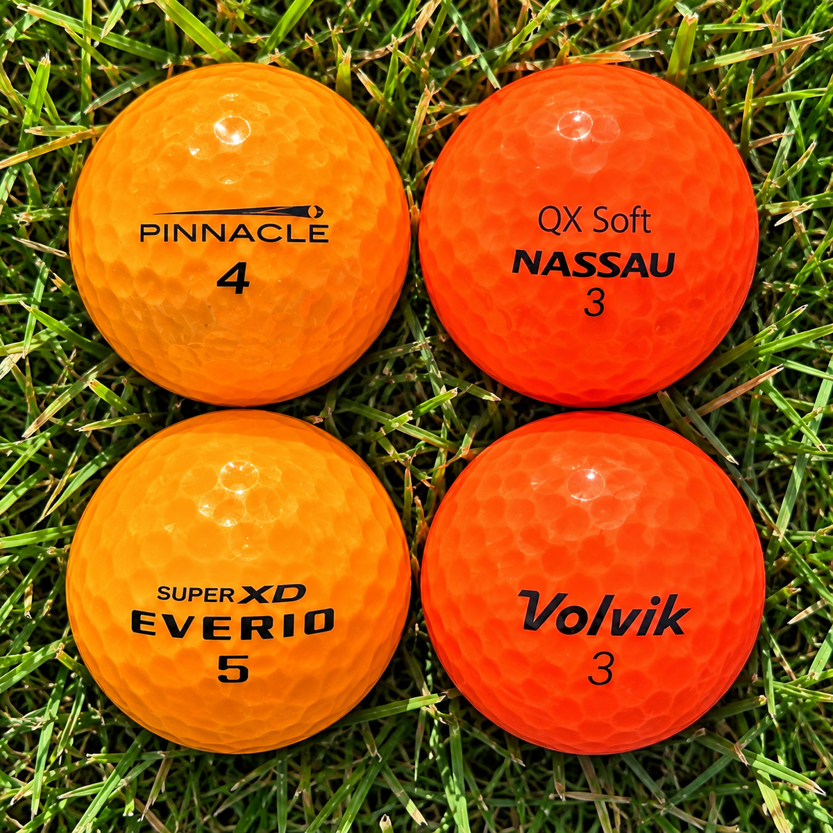 Orange golfbolde Mix