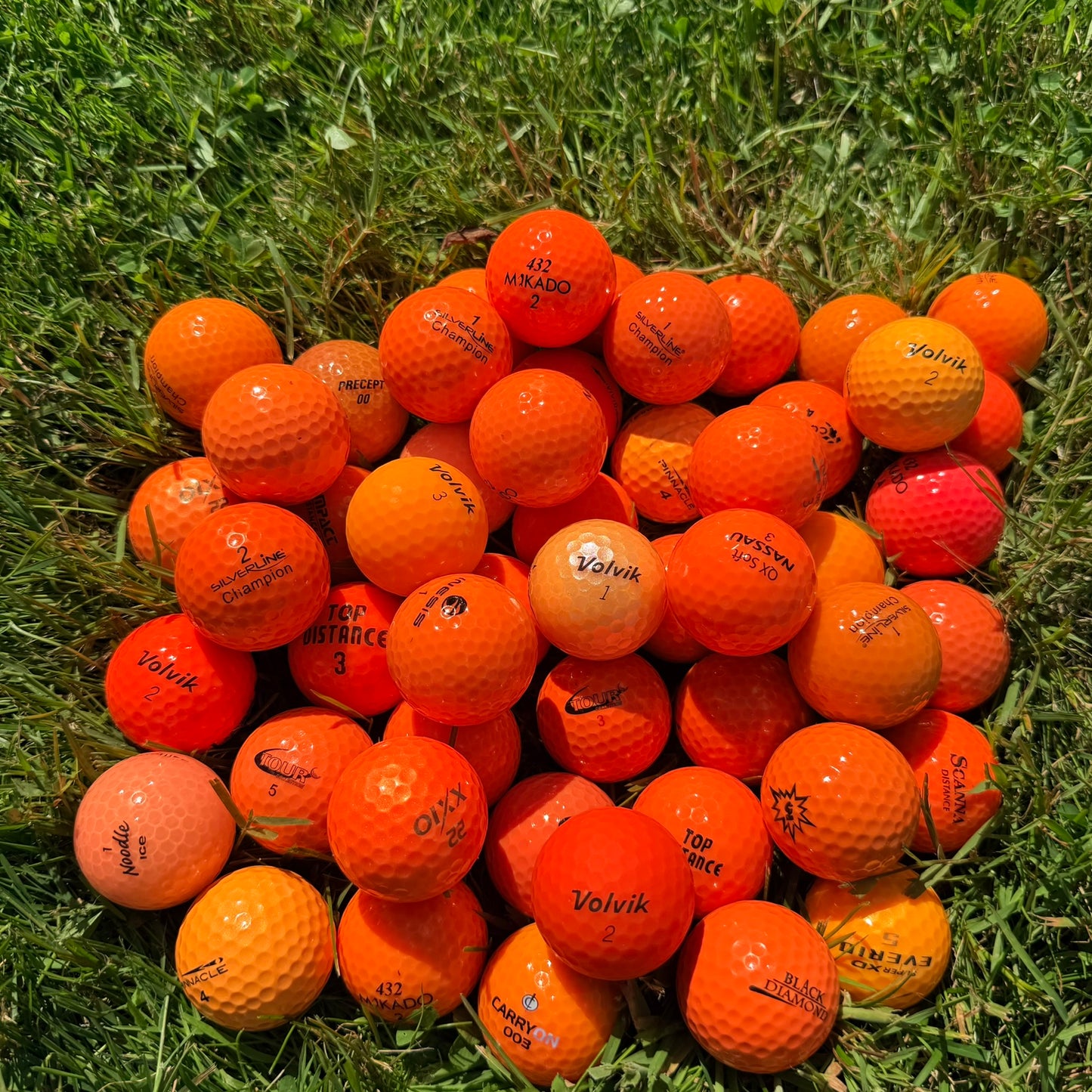 Orange golfbolde Mix