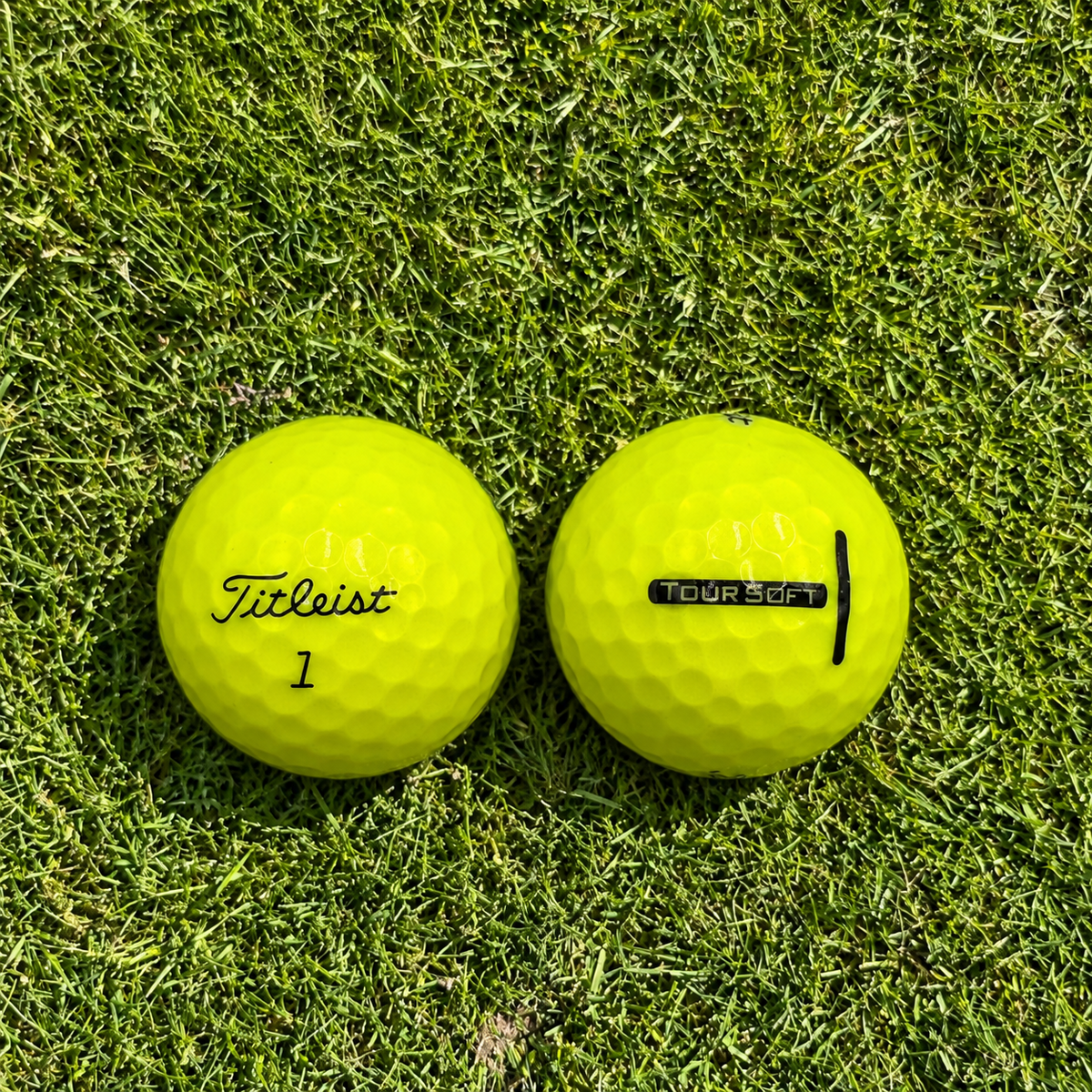 Titleist Tour soft gul - Grade B - 12 stk