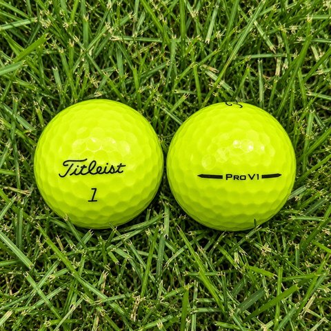 Titleist Pro V1 og Pro V1x gul